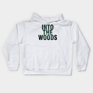 Into the woods | Darker Green Kids Hoodie